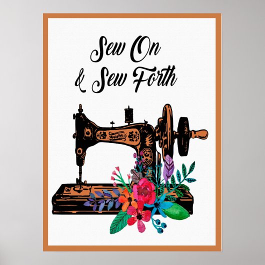 Poster Coudre sur et coudre pour devis Seamstress Tailler (Devant)