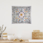 Poster Couette appliquée avec soleil, lune, étoiles (Cuisine)