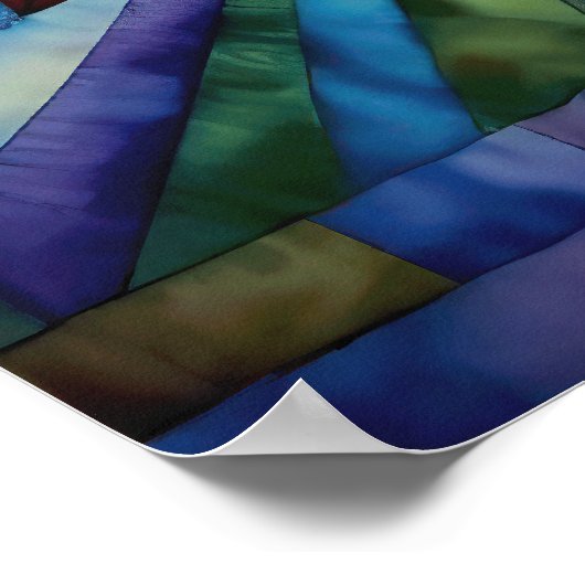 Poster Couette de médaillon Sunburst (Coin)