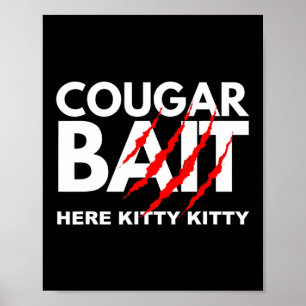 Poster Cougar Bait Amusant Costume d'Halloween Femme âgée