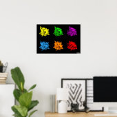 Poster Couleur (Bureau à domicile)