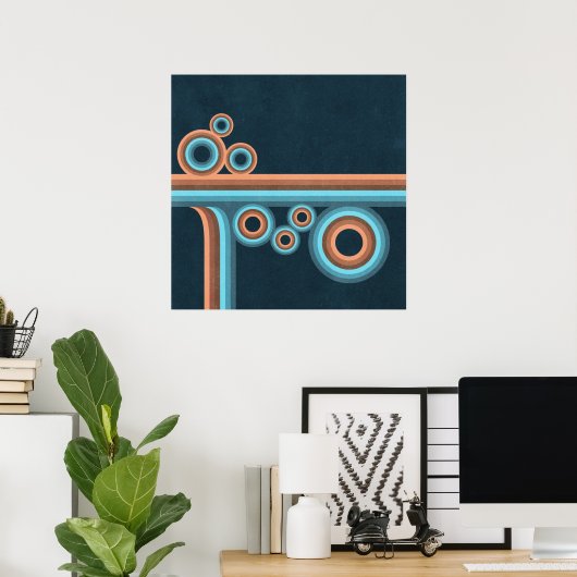 Poster Couleur (Bureau à domicile)