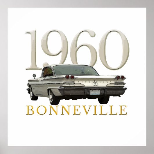 poster Couleur '60 Pontiac coupé (Devant)