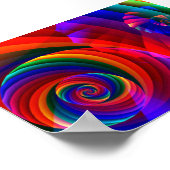 Poster Couleur 7 Cool Art moderne Abstrait fractal (Coin)