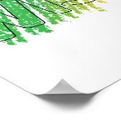 Poster Couleur À L'Extérieur De L'Affiche Lignes (Coin)