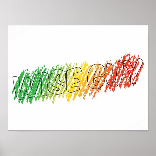 Poster Couleur À L'Extérieur De L'Affiche Lignes (Devant)