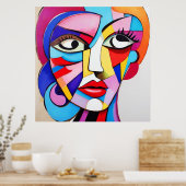 Poster Couleur Abstrait (Cuisine)