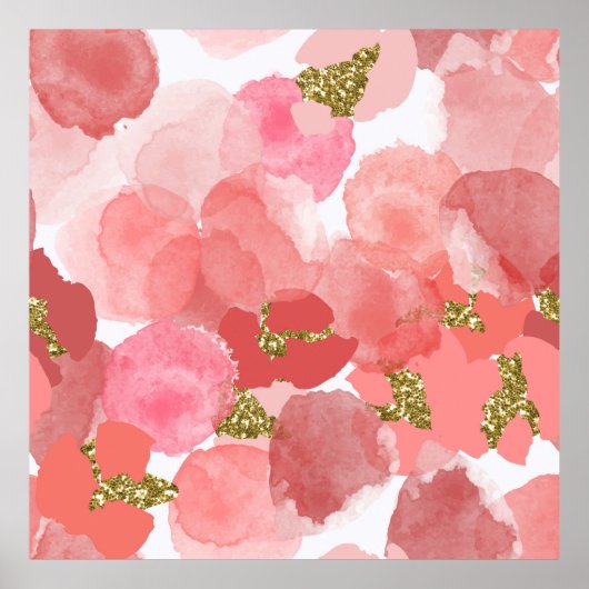 Poster Couleur, abstrait, divers motif transparent avec c (Devant)