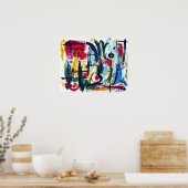 Poster Couleur Abstraite (Cuisine)