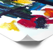 Poster Couleur Abstraite (Coin)