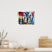 Poster Couleur Abstraite (Cuisine)