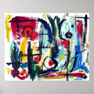 Poster Couleur Abstraite
