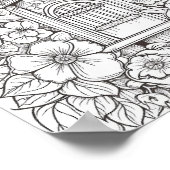 Poster Couleur Adulte Biseau (Coin)