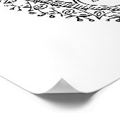 Poster Couleur adulte de l'oeil malin de Hamsa (Coin)