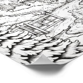 Poster Couleur Adulte de Noël de Noël dans la belle campa (Coin)