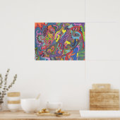 Poster Couleur Animée, 24x18 (Cuisine)