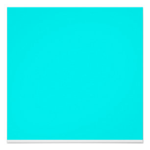 Poster couleur aqua cyan