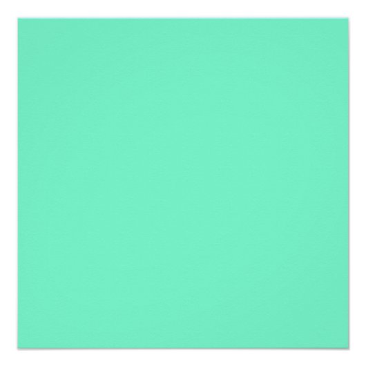 Poster couleur aquamarine (Devant)