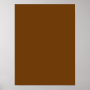 Poster Couleur Arrière - plan Brown que vous pouvez Custo