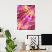 Poster couleur arrière - plan transparent violet, rose (Bureau à domicile)