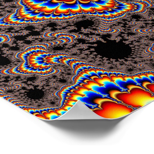 Poster Couleur - Art fractal (Coin)