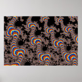 Poster Couleur - Art fractal (Devant)