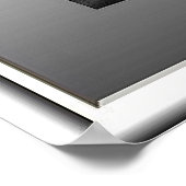 Poster couleur blanc sélectif / toile Impression (Coin)