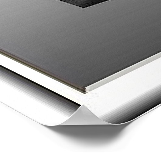 Poster couleur blanc sélectif / toile Impression (Coin)