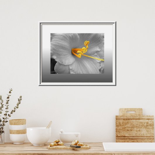 Poster couleur blanc sélectif / toile Impression (Cuisine)