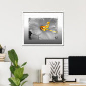 Poster couleur blanc sélectif / toile Impression (Bureau à domicile)