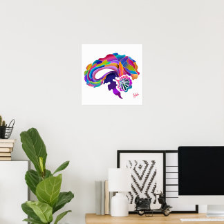 Poster Couleur Blend Cerveau 2