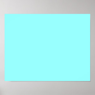 Poster couleur bleu
