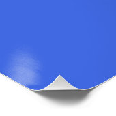 Poster couleur bleu (Coin)