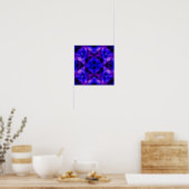 Poster Couleur Bleu Bleu Clair Violet Fils Abstraits (Cuisine)
