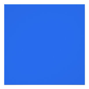 Poster couleur bleu électrique profond