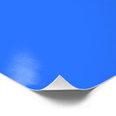 Poster couleur bleu électrique profond (Coin)