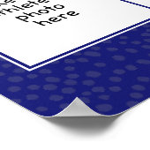 Poster couleur bleu gris de l'équipe de basketball photo (Coin)