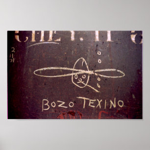 Poster couleur Bozo Texino