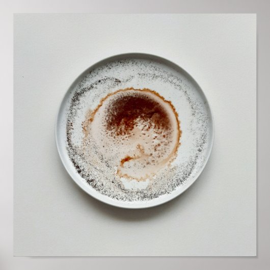 Poster Couleur café terrain texture art abstrait 20 (Devant)