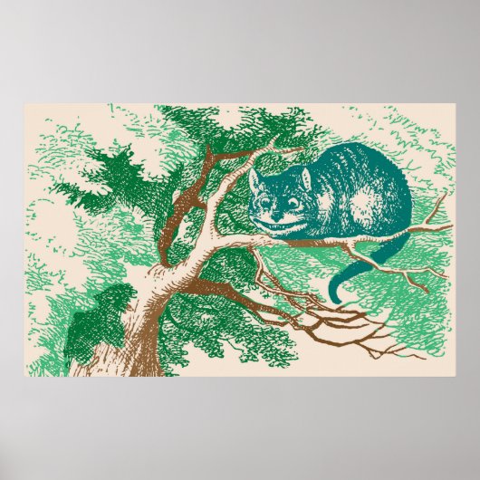Poster Couleur Cheshire Chat (Devant)