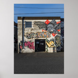 Poster Couleur Cooke St Graffiti Version No 1