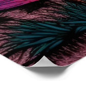 Poster Couleur crayon d'un coucher de soleil étonnant (Coin)