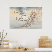 Poster Couleur d'aquarelle Inspiron Feather & Angel (Cuisine)