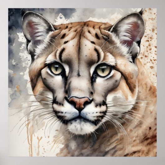 Poster Couleur d'aquarelle no 1 (Devant)