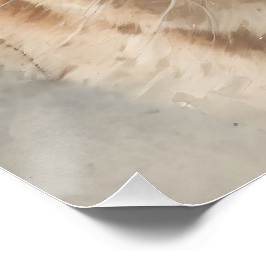 Poster Couleur d'aquarelle no 2 (Coin)