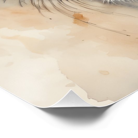 Poster Couleur d'aquarelle no 5 (Coin)