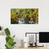 Poster Couleur d'automne dans le parc d'état d'Ohiopyle (Bureau à domicile)