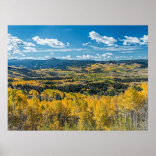 Poster Couleur d'automne dans les Flat Tops   Forêt natio