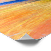 Poster Couleur d'automne Eau Abstrait (Coin)