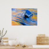 Poster Couleur d'automne Eau Abstrait (Cuisine)